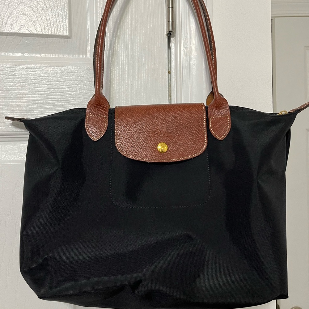 Longchamp Le pliage small tote in black